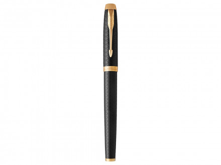 Ручка роллер Parker IM Premium Black GT, стержень: F, цвет чернил: black, в подарочной упаковке.