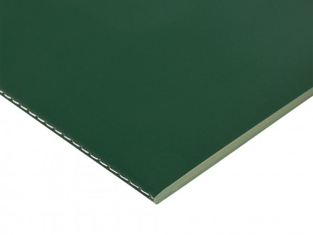 Бизнес-тетрадь А5 Pragmatic Contrast, 40 листов в клетку, темно-зеленый с салатовым срезом