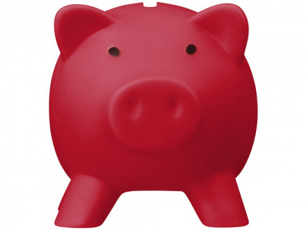 Копилка Поросенок, красный