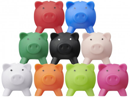 Копилка Поросенок, красный