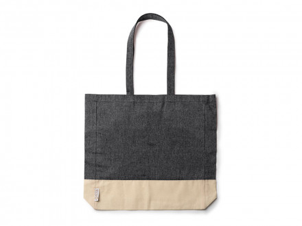 Сумка INCA из переработанного хлопка, натуральный/черный