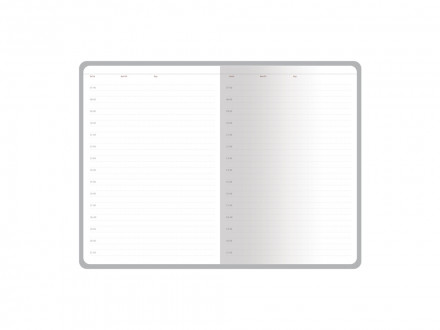 Ежедневник с каменной бумагой недатированный А5 Carrara, черный