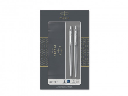 Набор Parker Jotter Core Stainless Steel CT ручка шариковая, карандаш механический