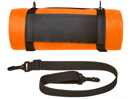 Плед Нежность с плечевым ремнем, оранжевый