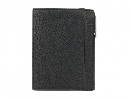 Бумажник для документов Cross Nueva Management Black, с ручкой Cross, кожа наппа, фактурная, черный