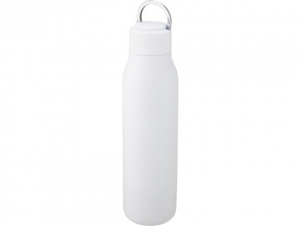 Marka, медная бутылка объемом 600 мл с вакуумной изоляцией и металлической петлей, белый