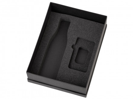 Подарочный набор с термобутылкой и повербанком С2, синий