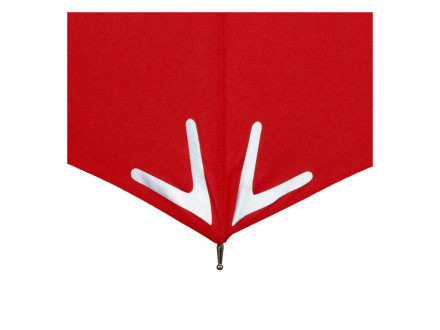 Зонт-трость 7571 Safebrella с фонариком и светоотражающими элементами, полуавтомат, серый