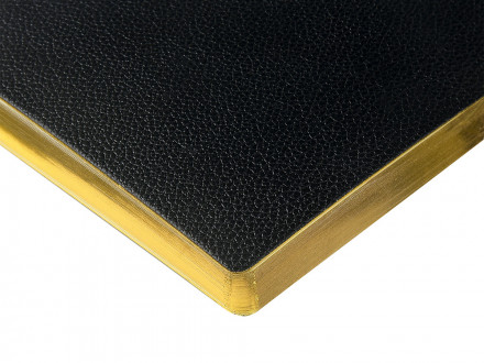 Ежедневник недатированный А5 Black с нашивкой, черный