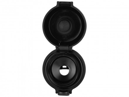 Вакуумная термокружка Waterline c кнопкой Guard, 400 мл, черный