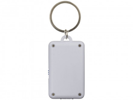 Брелок-фонарик Flip&Click, белый/ярко-синий