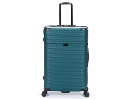 Чемодан TORBER Onego, зелёный, ABS-пластик, 79,5 х 51 х 29 см, 103 л