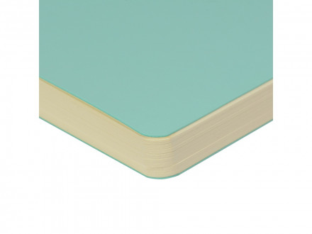 Скетчбук Sketch & Art в мягком переплете 145х145 мм, 100 л. бежевой бумаги 100 гр., мятный