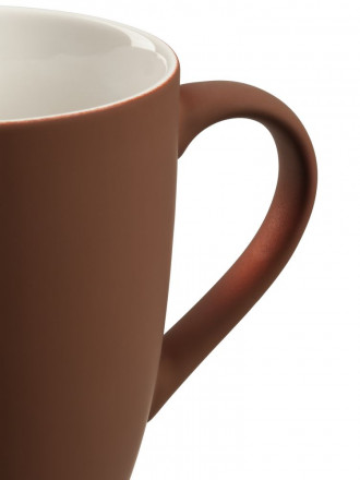 Кружка Good Morning c покрытием софт-тач, коричневая