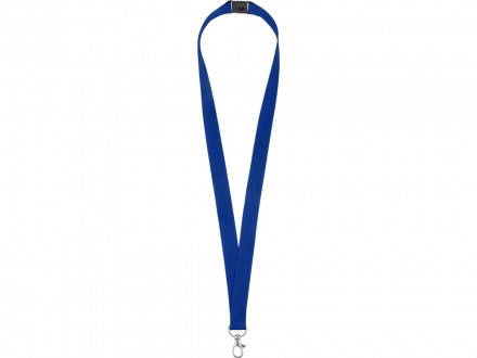 Ланьярд с карабином и замком безопасного разрыва, синий