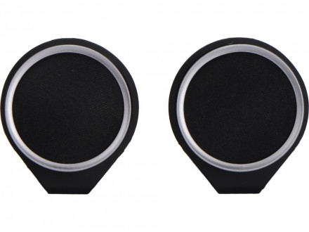 Портативные парные колонки Qjet TWS Mates с синими кольцами