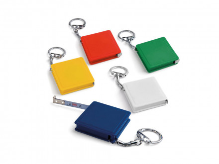 ASHLEY. Брелок с рулеткой, Белый