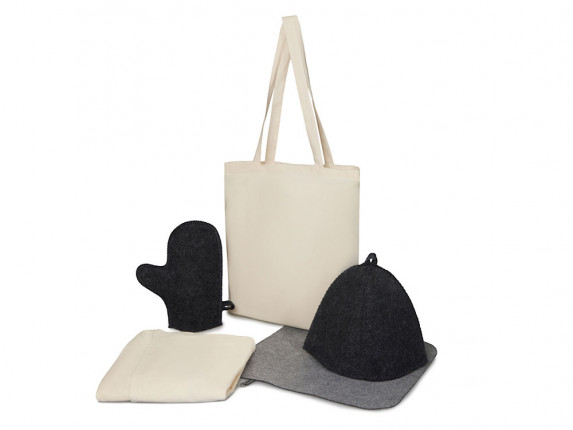 Банный набор с парео Healing Light, женский, серый