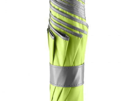 Зонт-трость 1159 Double face полуавтомат, лайм/серый