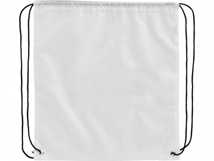 Рюкзак со шнурком Oriole из переработанного ПЭТ, белый