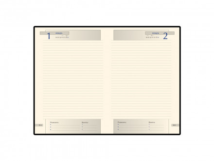 Ежедневник А5 полудатированный Imperium, коричневый (уголки и срез золото) (Р)