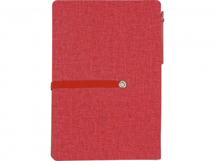 Блокнот А6 Write and stick с ручкой и набором стикеров, красный