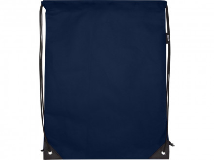 Рюкзак-мешок  на шнурке Evergreen из переработанного нетканого материала, синий navy
