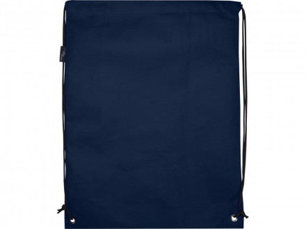 Рюкзак-мешок  на шнурке Evergreen из переработанного нетканого материала, синий navy