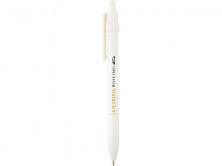 Fidget шариковая ручка из переработанной пластмассы - Белый