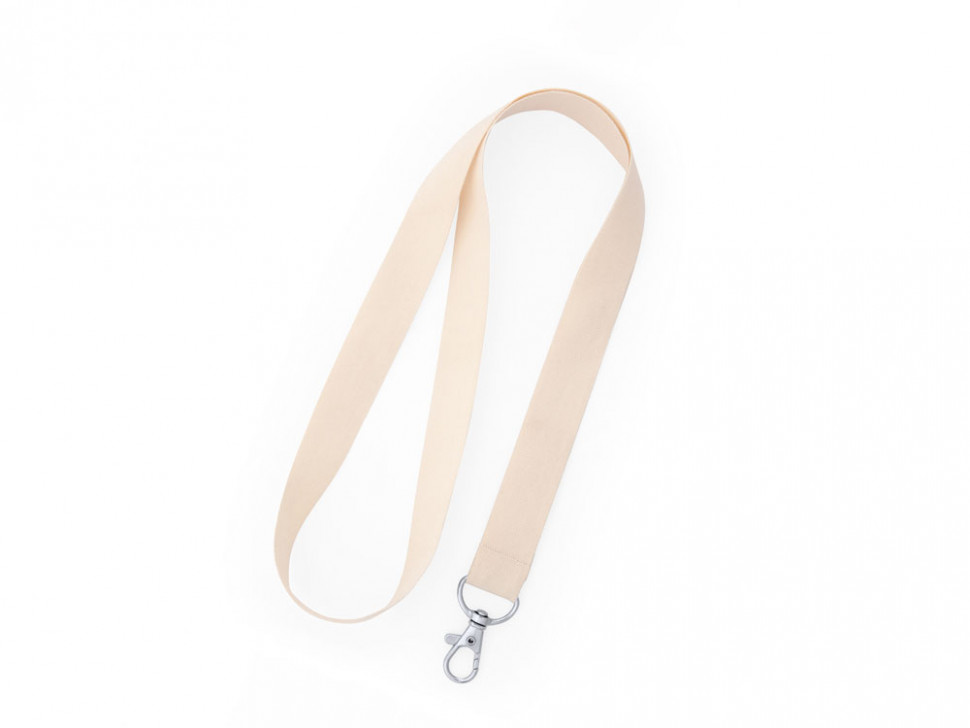 Хлопковый ланъярд ROOMER, бежевый