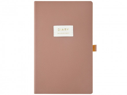 Ежедневник недатированный А5 Morandi. Пыльная роза с нашивкой, пыльно-розовый