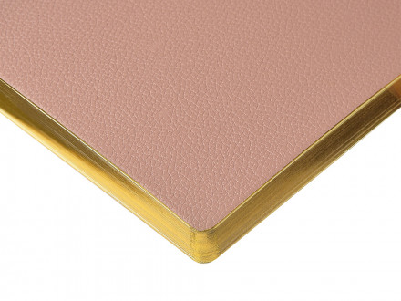 Ежедневник недатированный А5 Morandi. Пыльная роза с нашивкой, пыльно-розовый