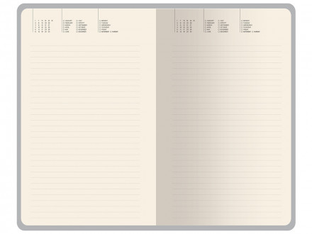 Ежедневник недатированный А5 Morandi. Пыльная роза с нашивкой, пыльно-розовый