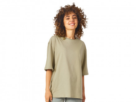 Футболка оверсайз Liyon унисекс, оливковый
