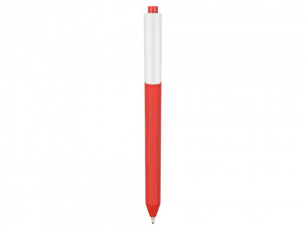 Ручка шариковая Pigra модель P03 PRM софт-тач, красный/белый