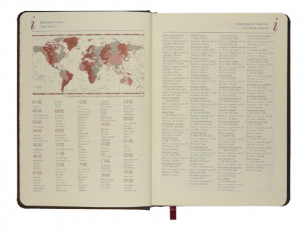 Ежедневник недатированный А5 Velvet Index (коричневый)