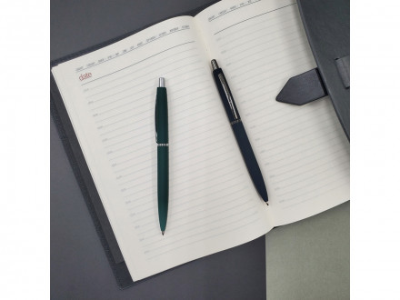 Ручка металлическая шариковая San Remo, софт-тач, 1.0 мм, зеленый