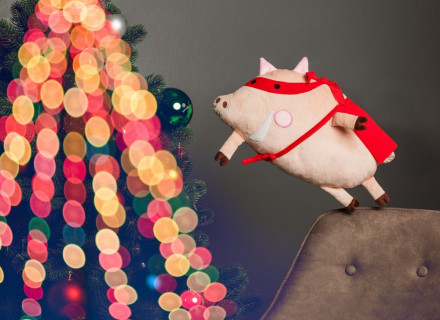 Мягкая игрушка-подушка «Поросенок Mr. Hruman»