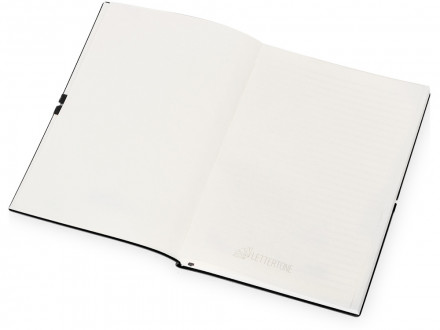 Блокнот Horizon с горизонтальной резинкой, гибкая обложка, 80 листов, черный