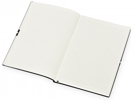 Блокнот Horizon с горизонтальной резинкой, гибкая обложка, 80 листов, черный