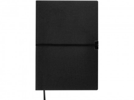 Блокнот Horizon с горизонтальной резинкой, гибкая обложка, 80 листов, черный