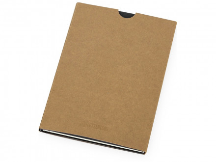 Блокнот Horizon с горизонтальной резинкой, гибкая обложка, 80 листов, черный