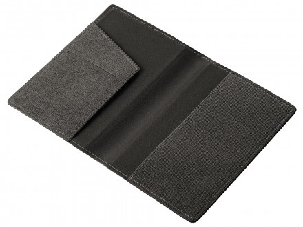 Подарочный набор Consul: обложка для паспорта и картхолдер, серый