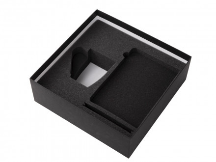 Подарочный набор c блокнотом C1, ручкой и кружкой, зеленое яблоко