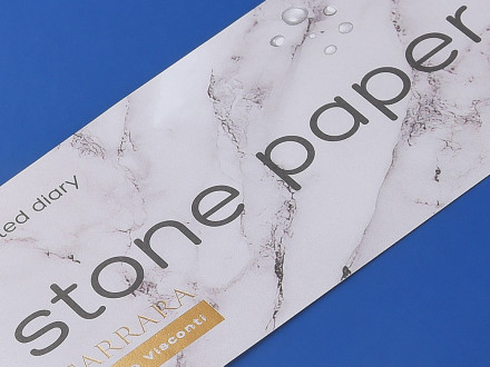 Ежедневник с каменной бумагой недатированный А5 Carrara, синий