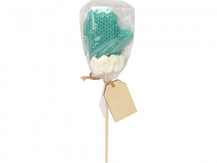 Карамель леденцовая на сахаре Варежка 3D, 40г, голубая