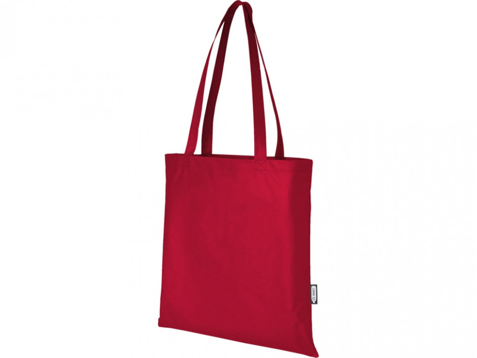 Zeus эко-сумка из нетканого материала, переработанного по стандарту GRS, объемом 6л - Красный