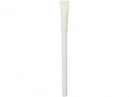 Ручка картонная с колпачком Recycled, белый (Р)