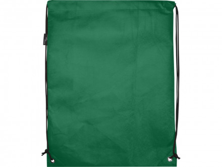 Рюкзак-мешок  на шнурке Evergreen из переработанного нетканого материала, зеленый