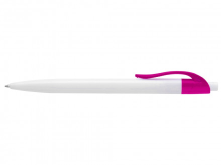 Ручка шариковая Какаду, белый/фуксия